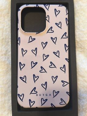 BURGA Pink Heart Pattern Protective Tablet/Phone Cover